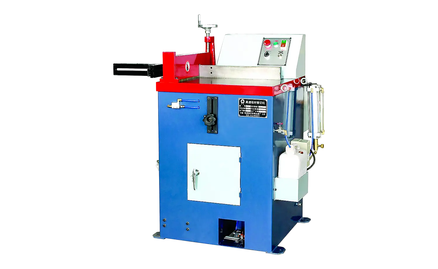 Machine de découpe d'aluminium semi-automatique ES455 avec fonction de coupe d'angle