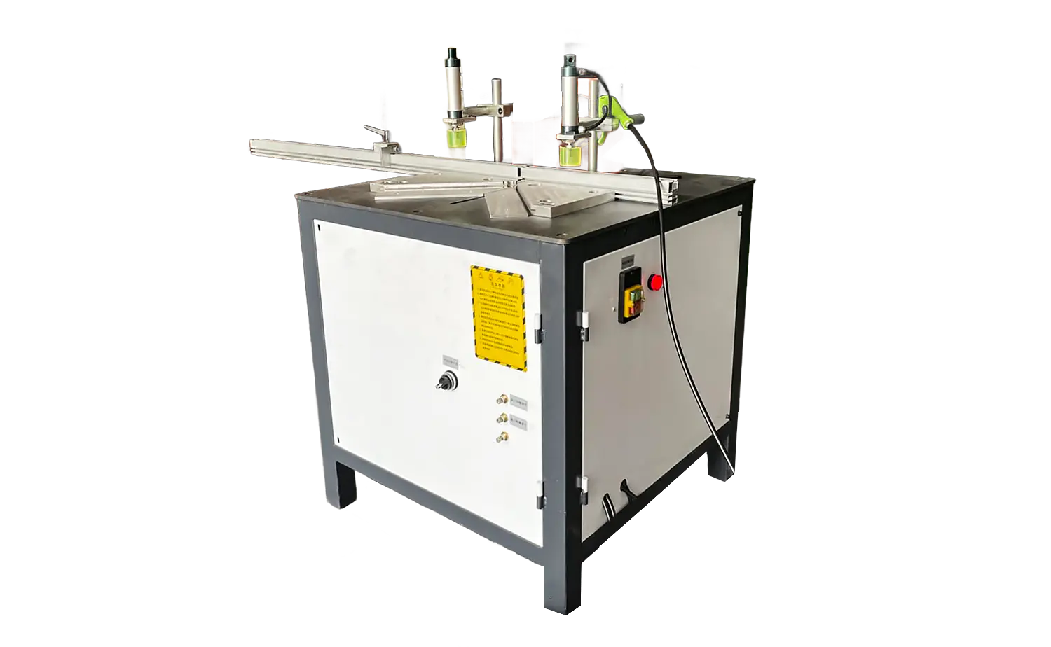 Machine de découpe de tubes en aluminium semi-automatique ES500 avec fonction de coupe d'angle