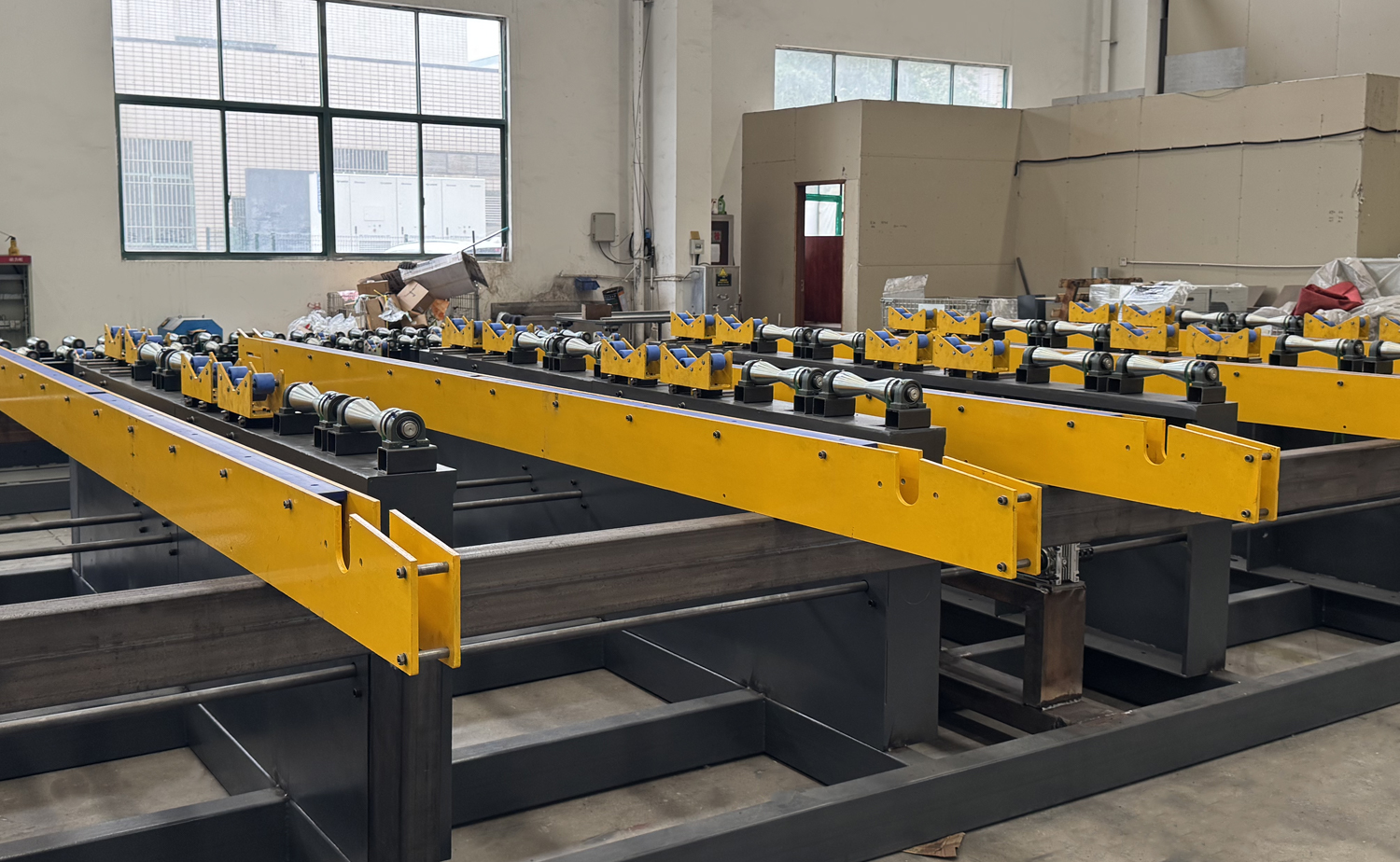 Machine de filetage de tuyaux automatique à double tête
