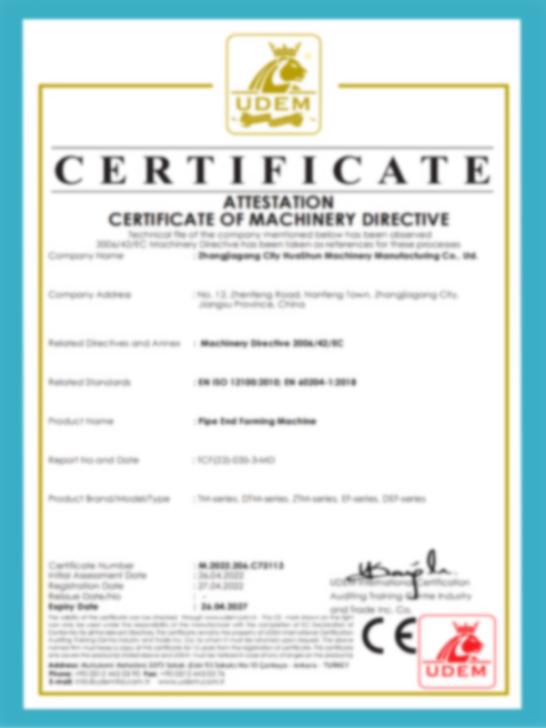 Certificat De Directive Machines